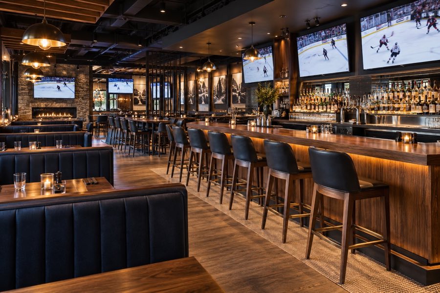 Sports Bar interior concept for Centre Ice Sports Bar