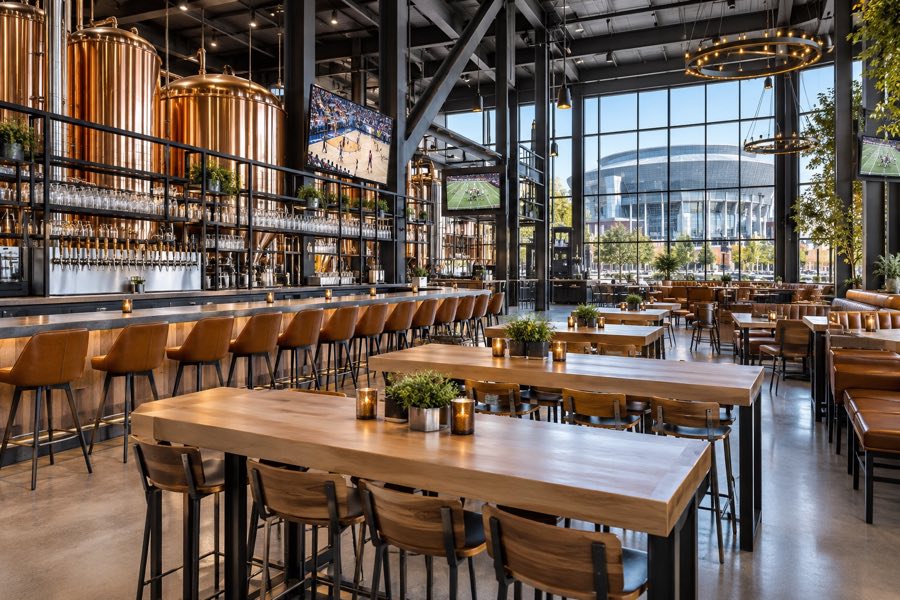 Sports Bar interior concept for Stadium Brews